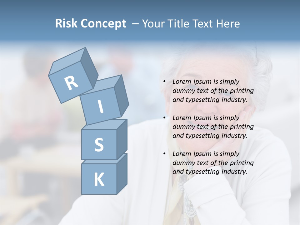 Copyspace Portrait Elder PowerPoint Template