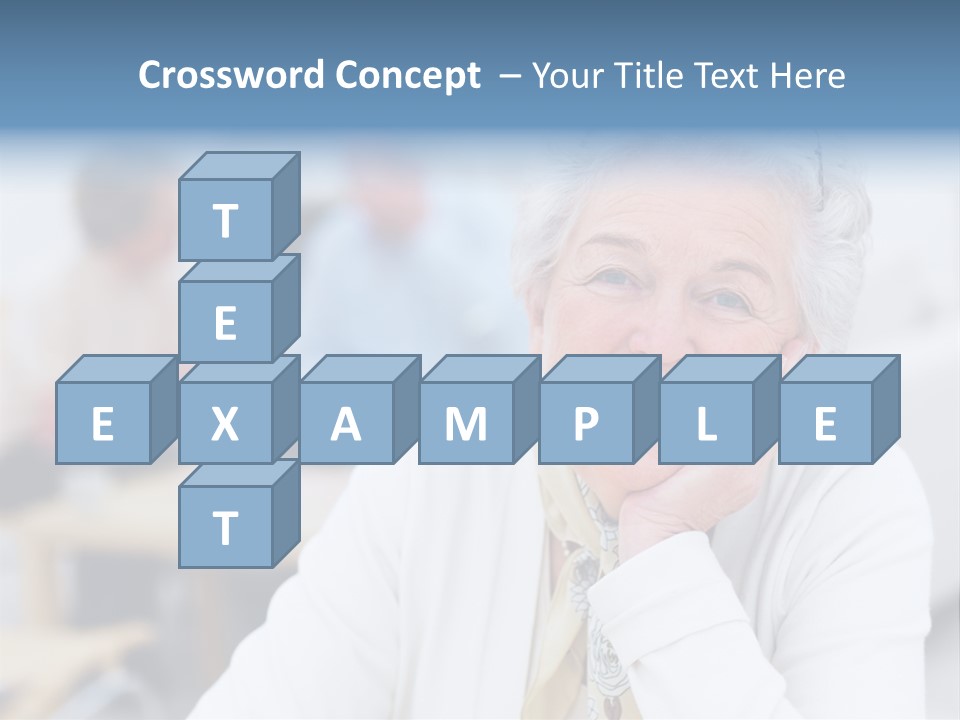 Copyspace Portrait Elder PowerPoint Template