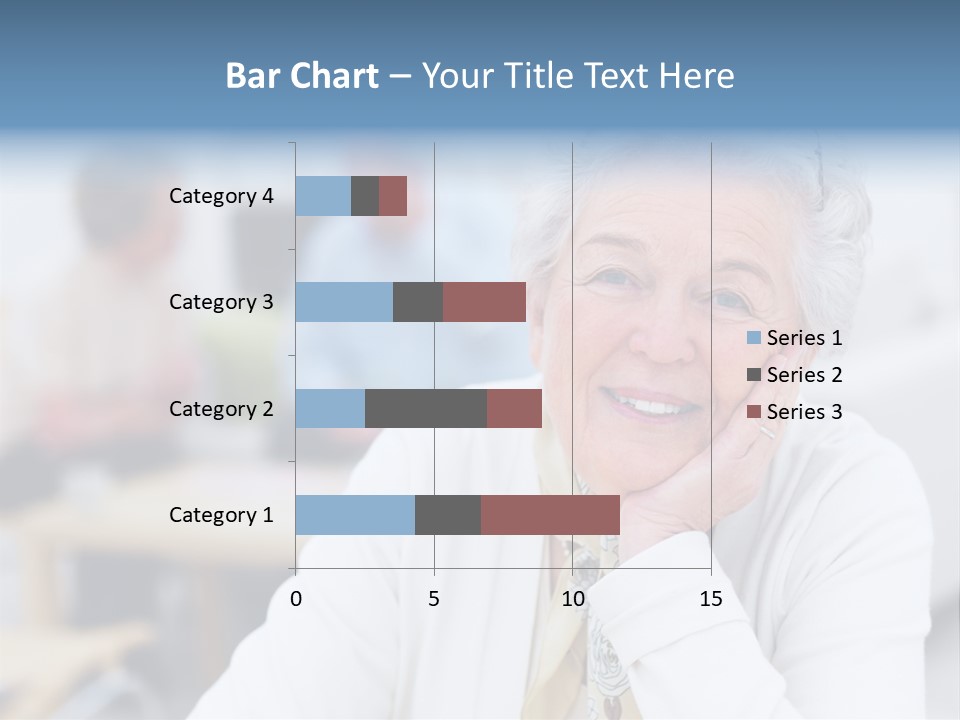 Copyspace Portrait Elder PowerPoint Template