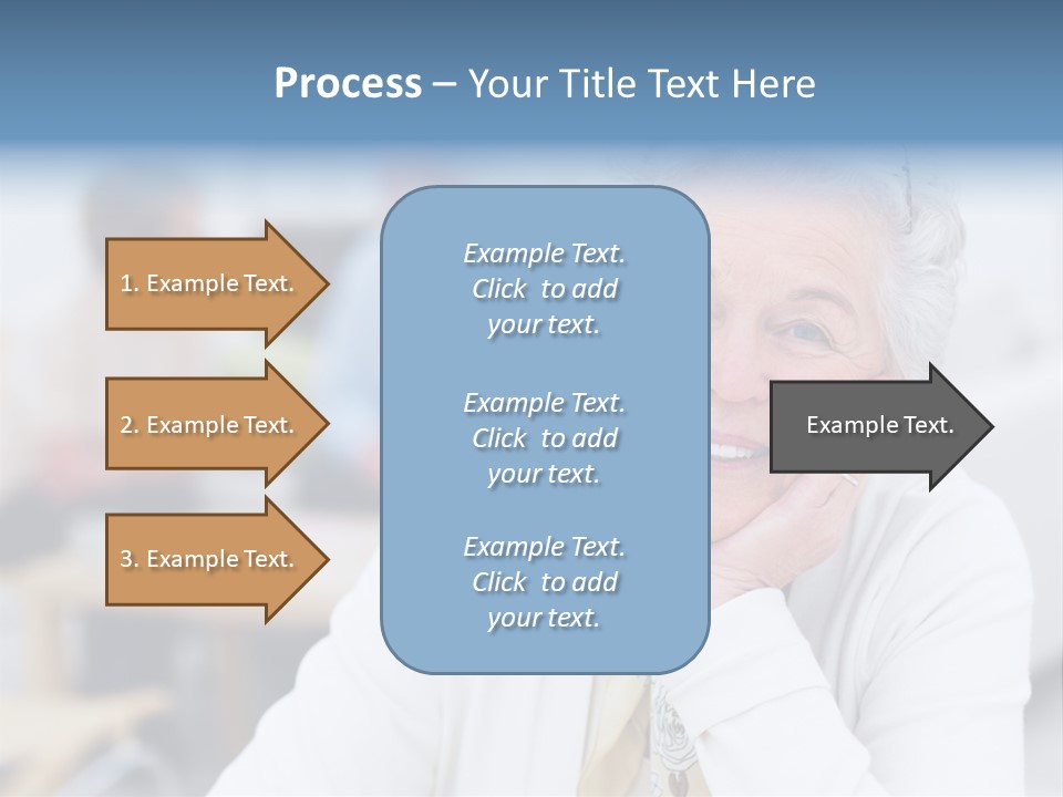 Copyspace Portrait Elder PowerPoint Template