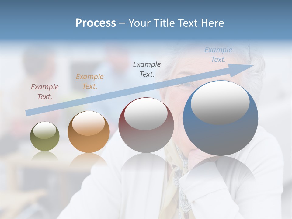 Copyspace Portrait Elder PowerPoint Template