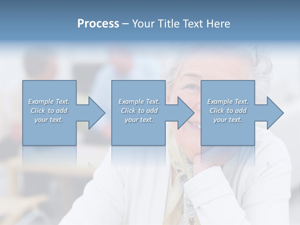 Copyspace Portrait Elder PowerPoint Template