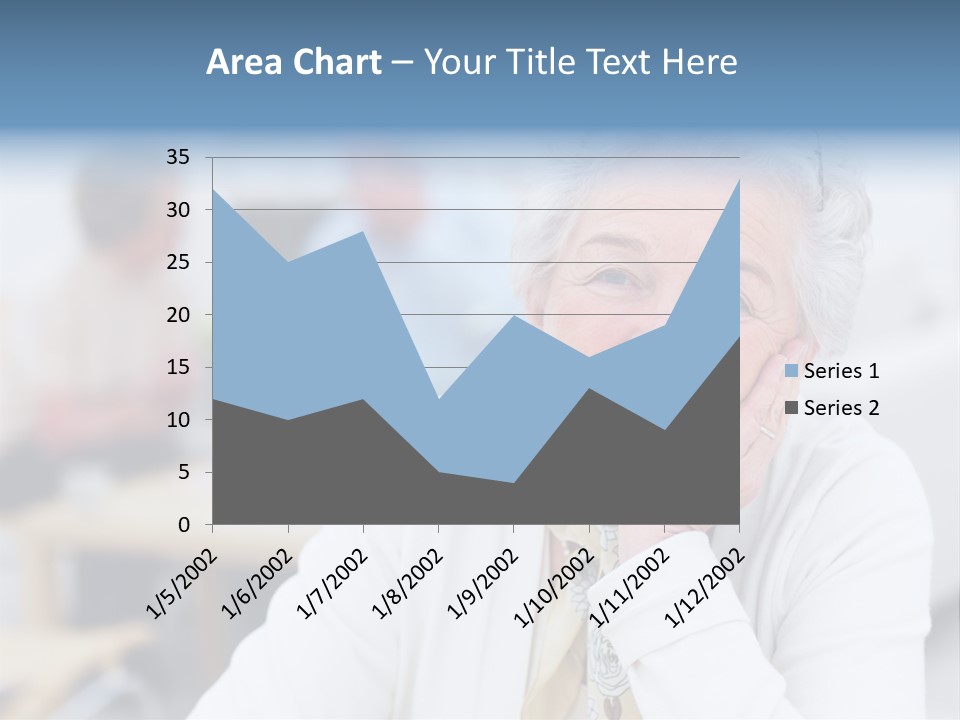 Copyspace Portrait Elder PowerPoint Template