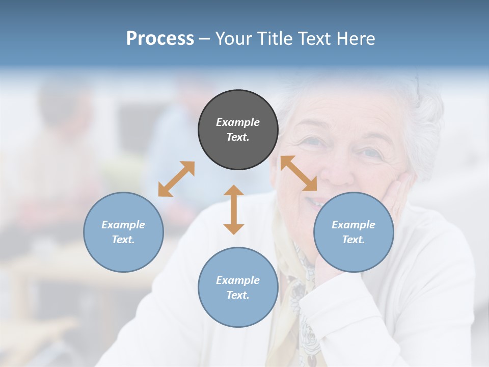 Copyspace Portrait Elder PowerPoint Template