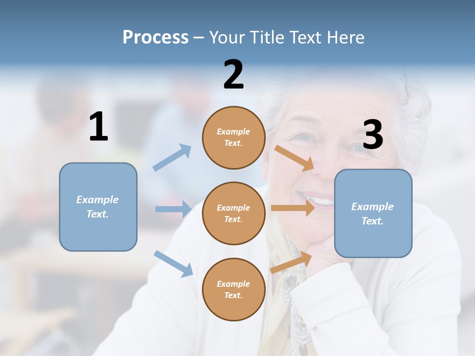 Copyspace Portrait Elder PowerPoint Template