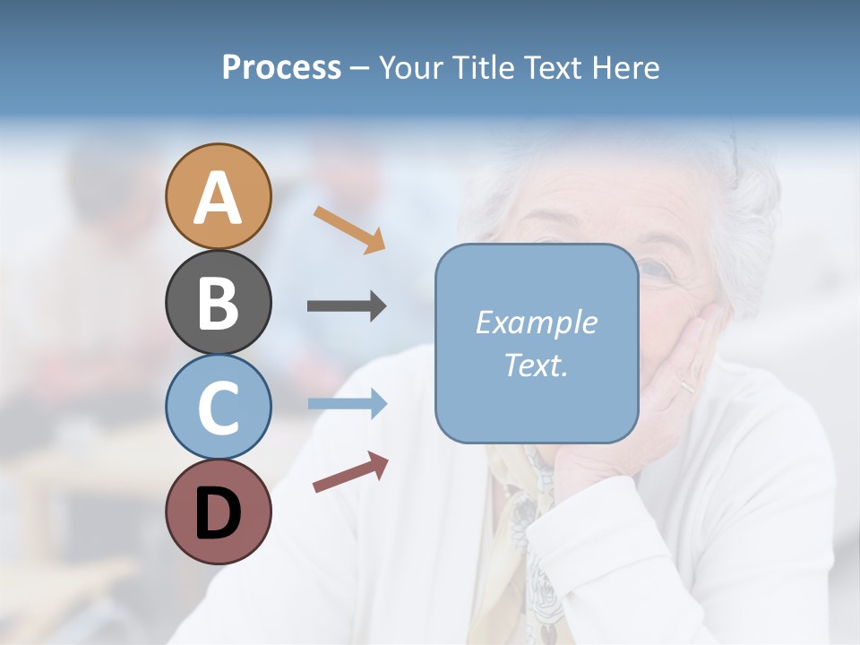 Copyspace Portrait Elder PowerPoint Template
