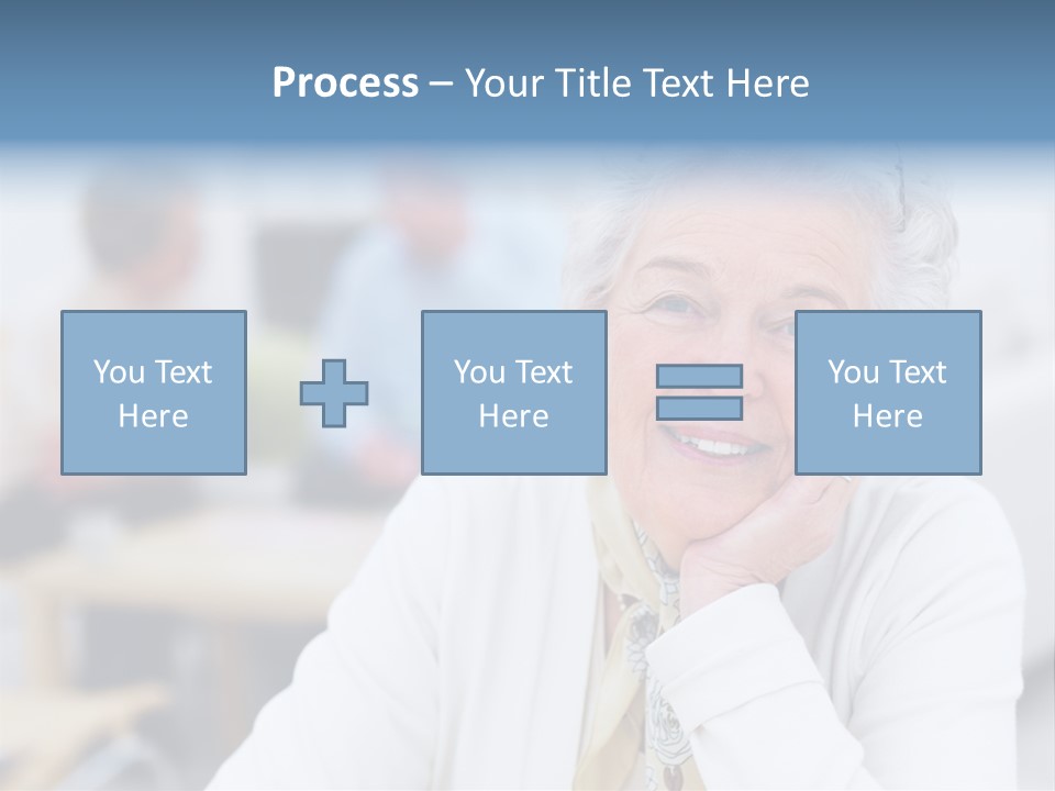 Copyspace Portrait Elder PowerPoint Template