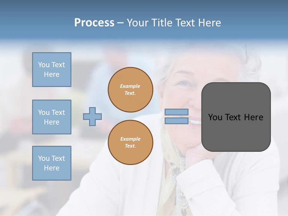 Copyspace Portrait Elder PowerPoint Template