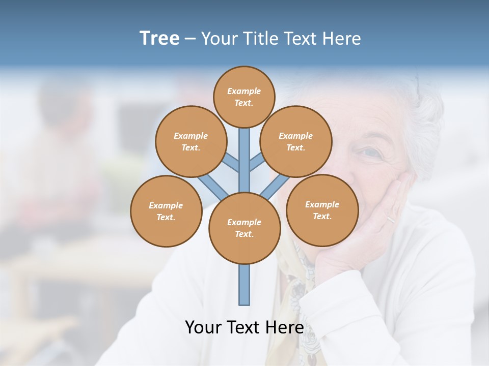 Copyspace Portrait Elder PowerPoint Template