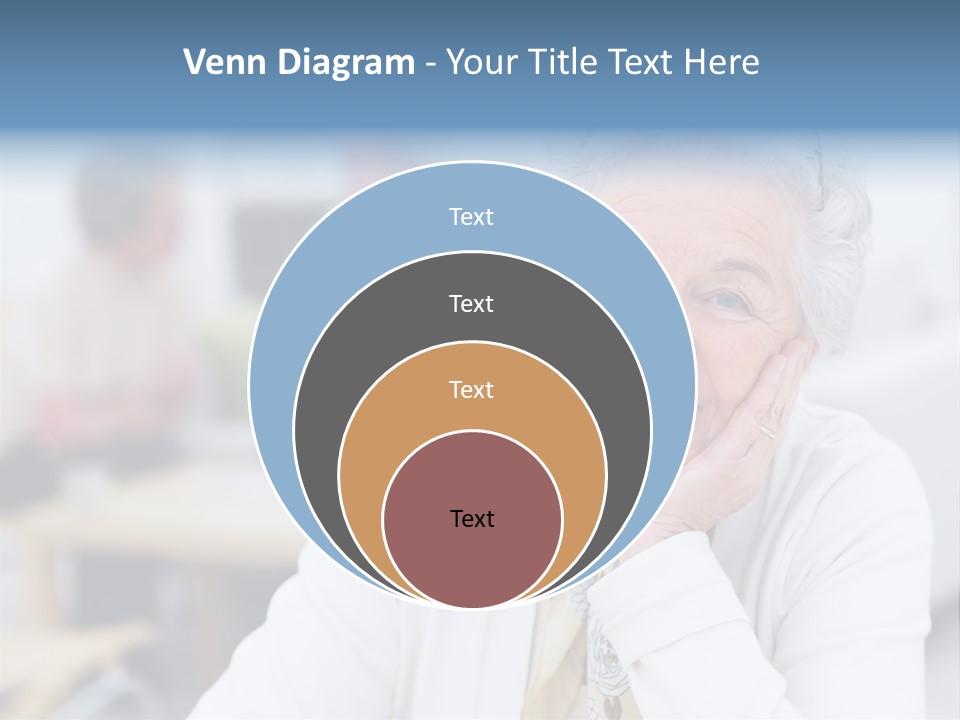 Copyspace Portrait Elder PowerPoint Template
