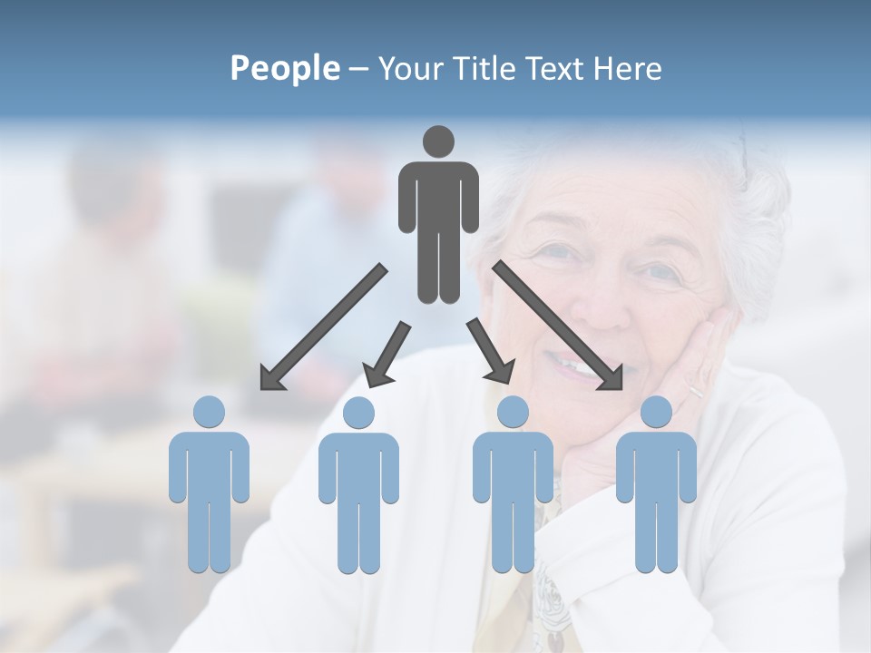 Copyspace Portrait Elder PowerPoint Template