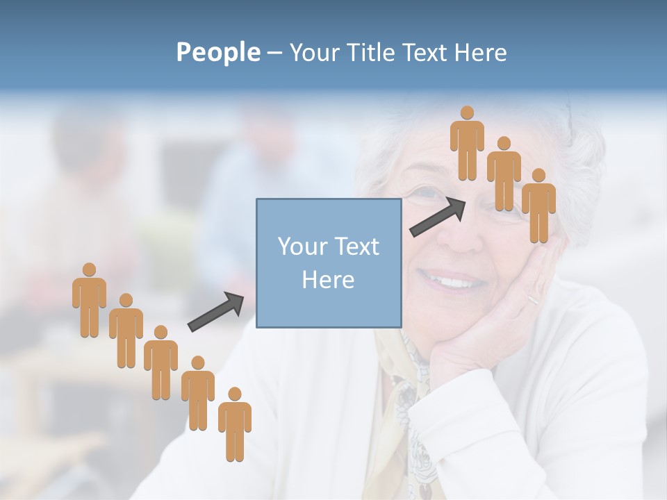 Copyspace Portrait Elder PowerPoint Template