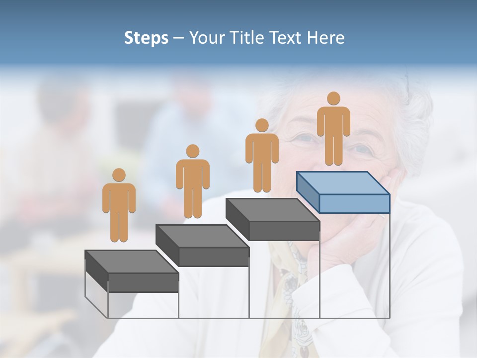 Copyspace Portrait Elder PowerPoint Template