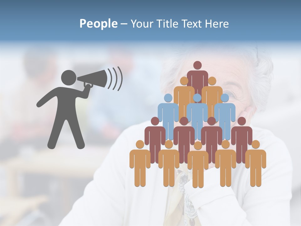 Copyspace Portrait Elder PowerPoint Template