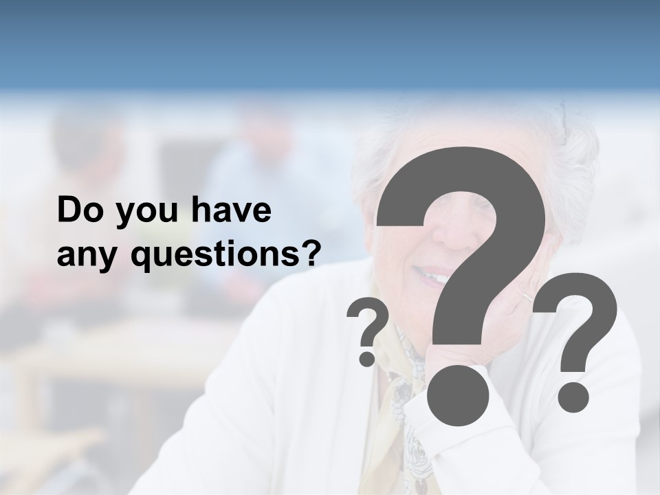 Copyspace Portrait Elder PowerPoint Template