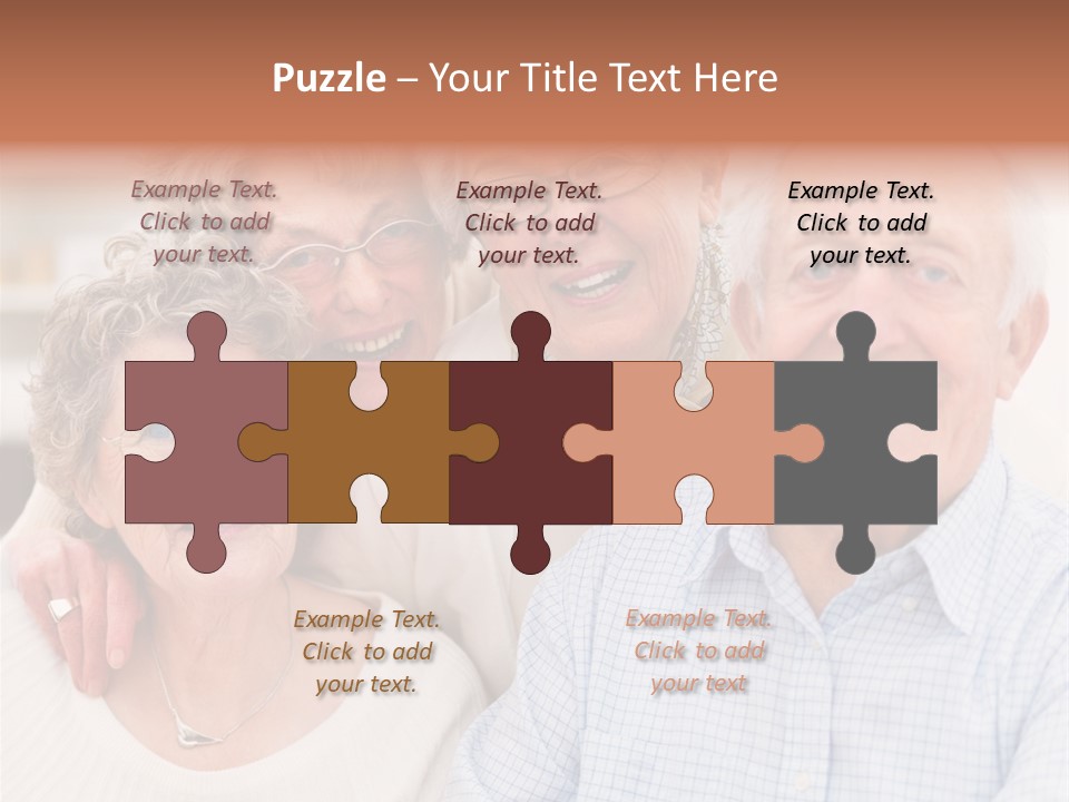 Audio Caucasian Headphone PowerPoint Template