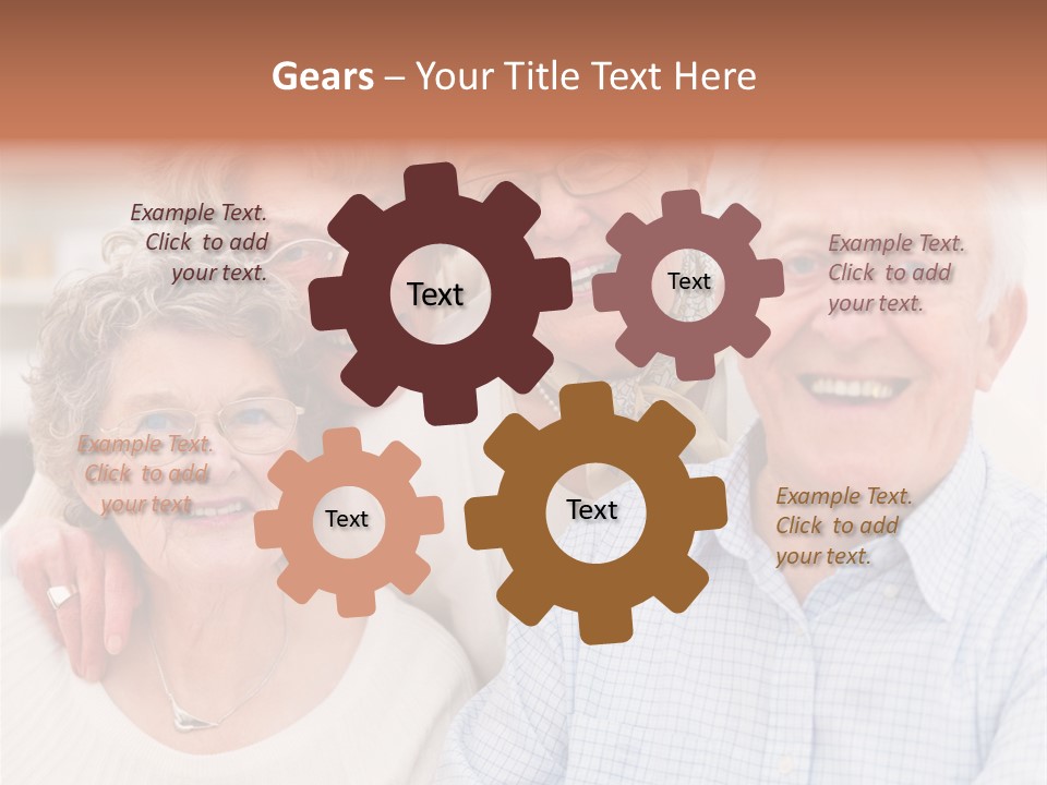 Audio Caucasian Headphone PowerPoint Template