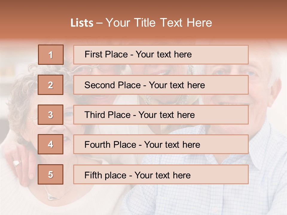 Audio Caucasian Headphone PowerPoint Template