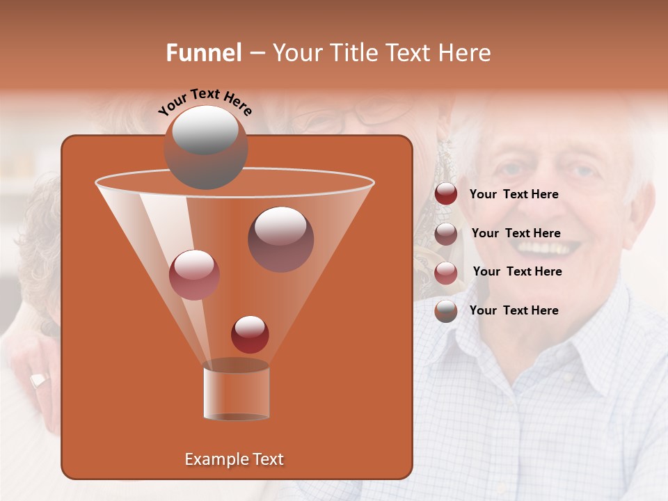 Audio Caucasian Headphone PowerPoint Template