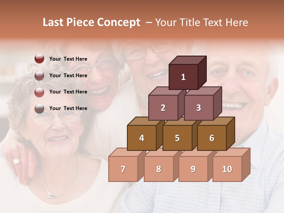 Audio Caucasian Headphone PowerPoint Template