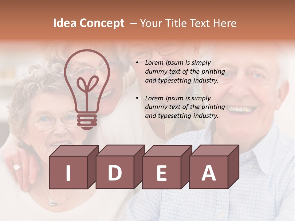 Audio Caucasian Headphone PowerPoint Template