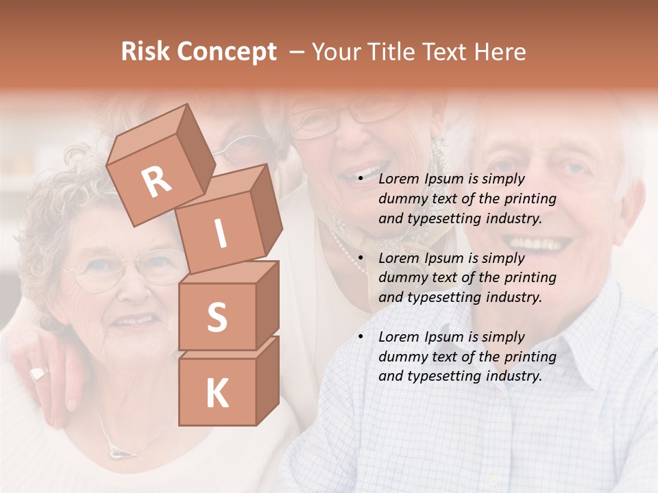 Audio Caucasian Headphone PowerPoint Template