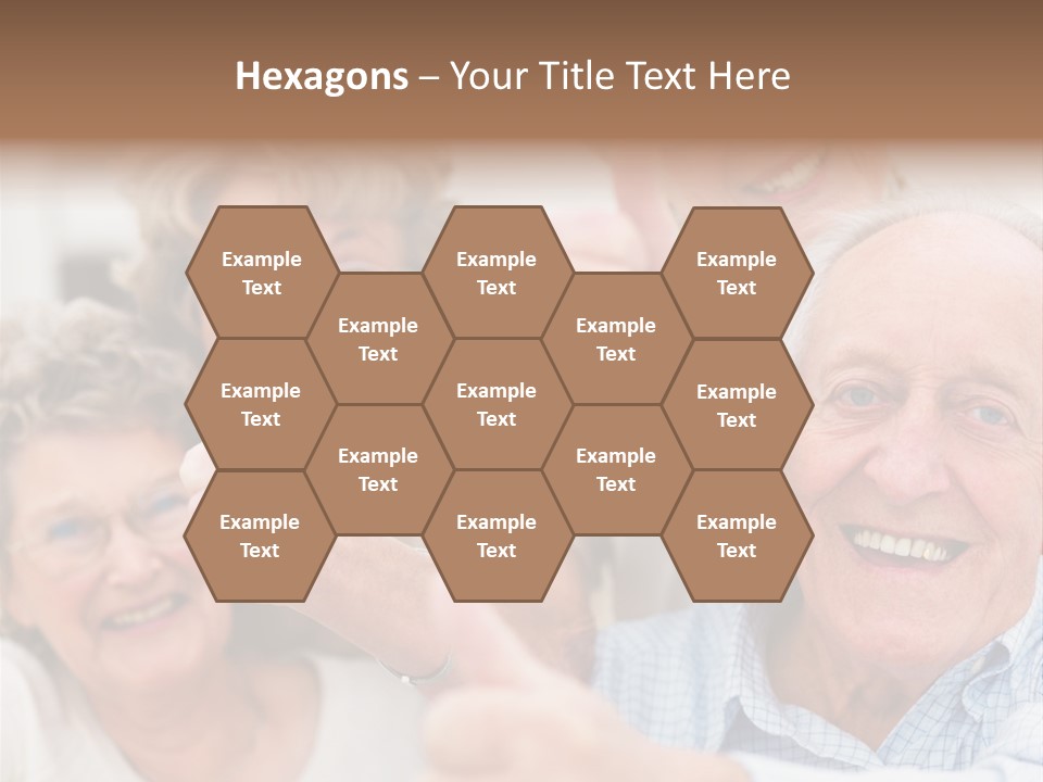 Mature Smiling Girls PowerPoint Template