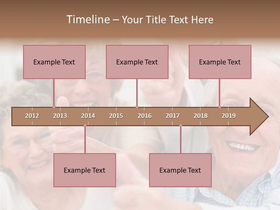 Mature Smiling Girls PowerPoint Template