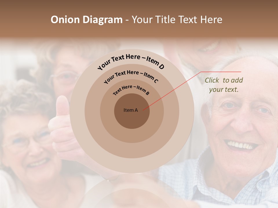 Mature Smiling Girls PowerPoint Template