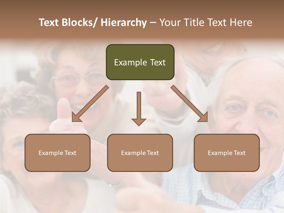 Mature Smiling Girls PowerPoint Template