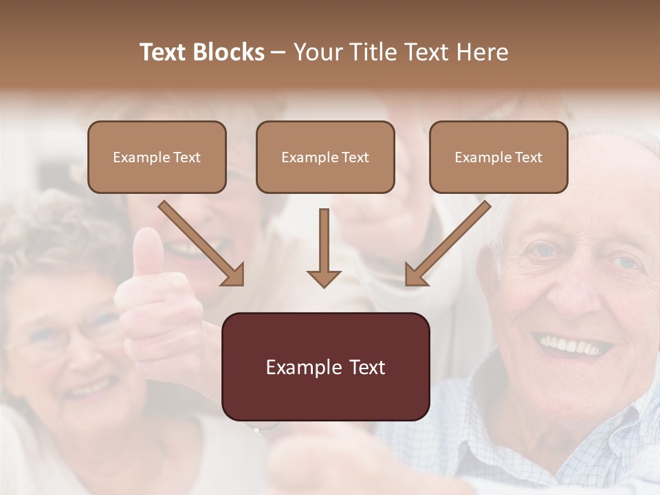 Mature Smiling Girls PowerPoint Template