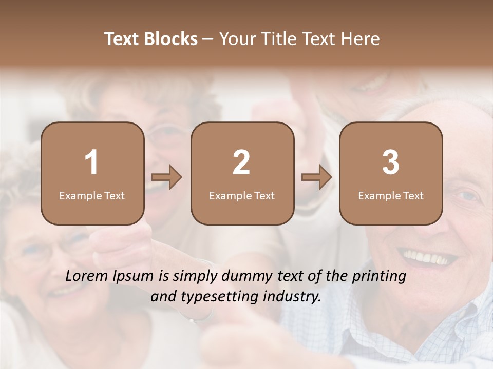 Mature Smiling Girls PowerPoint Template