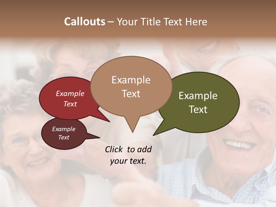 Mature Smiling Girls PowerPoint Template