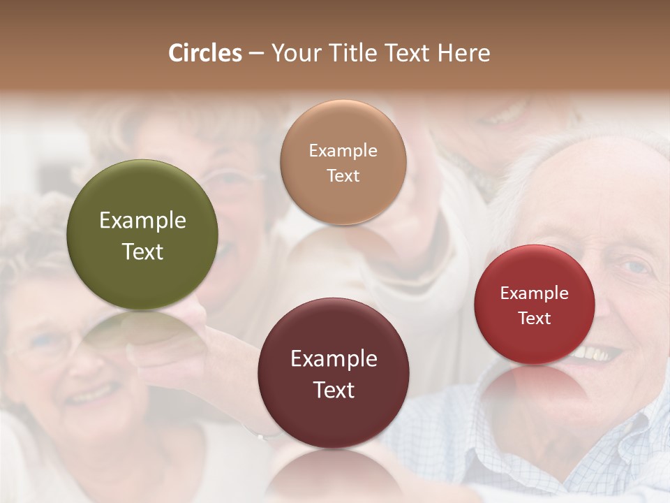 Mature Smiling Girls PowerPoint Template