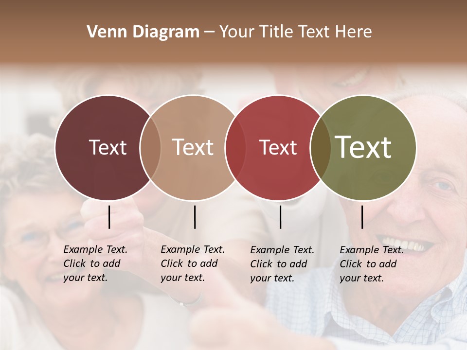 Mature Smiling Girls PowerPoint Template