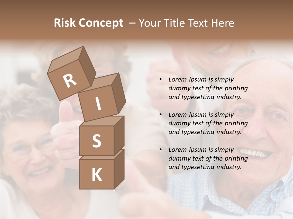 Mature Smiling Girls PowerPoint Template