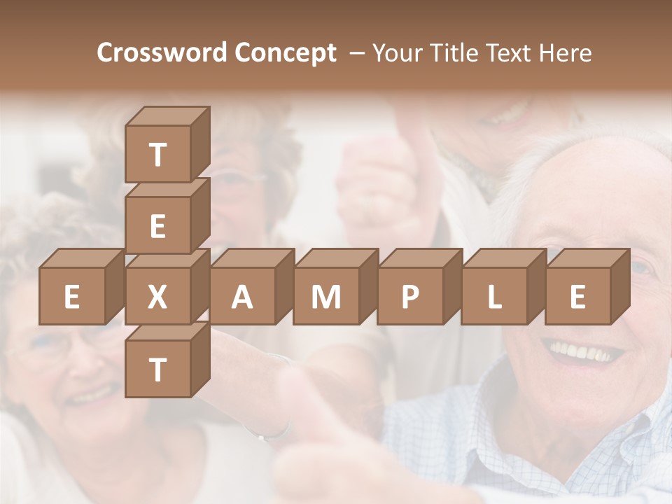 Mature Smiling Girls PowerPoint Template