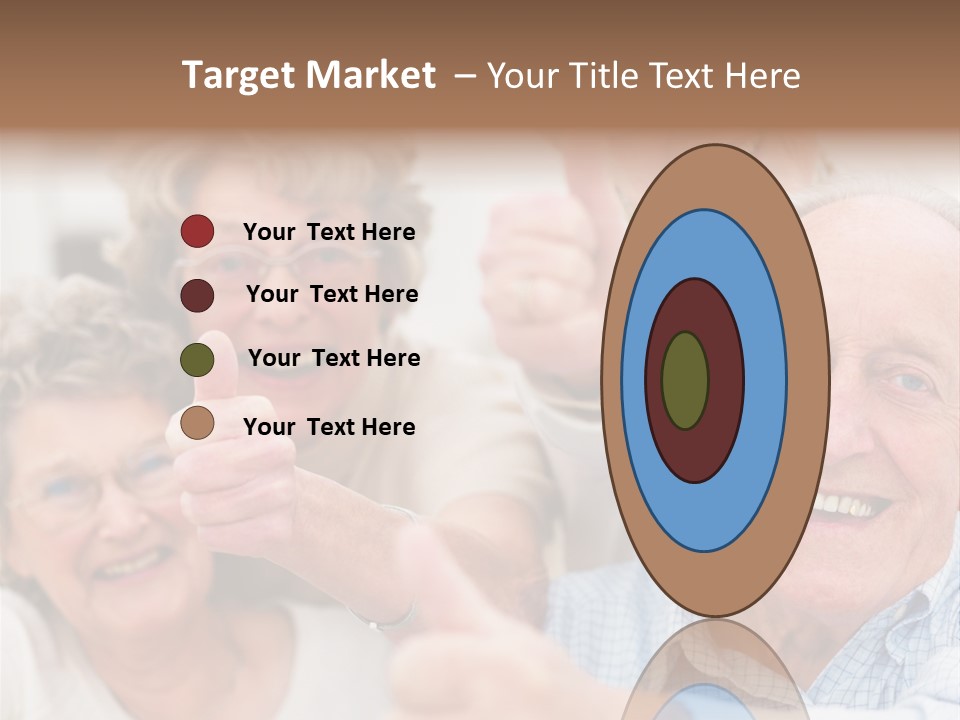 Mature Smiling Girls PowerPoint Template