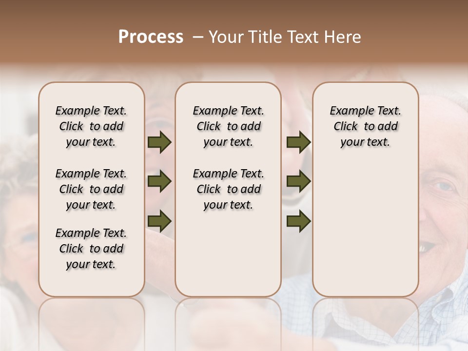 Mature Smiling Girls PowerPoint Template