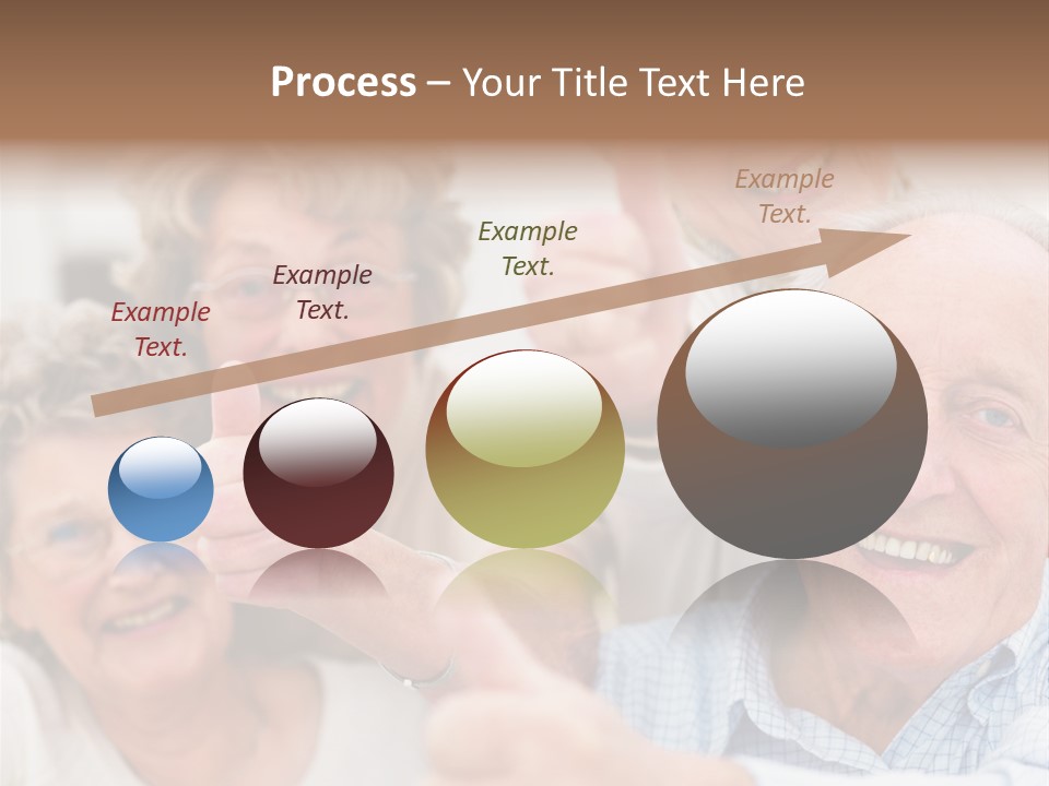 Mature Smiling Girls PowerPoint Template