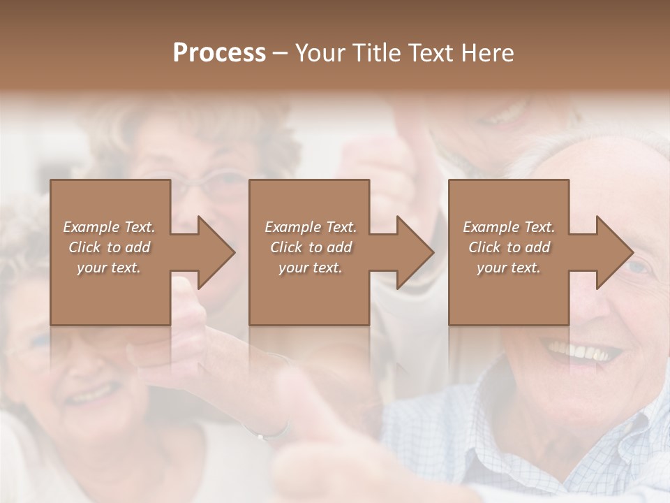 Mature Smiling Girls PowerPoint Template