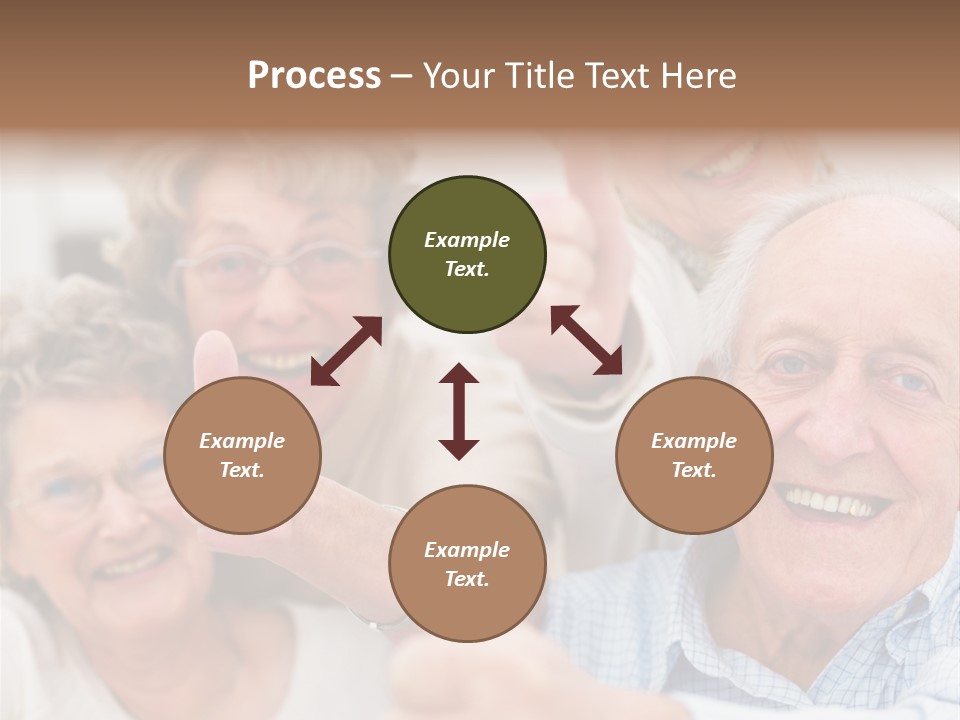 Mature Smiling Girls PowerPoint Template