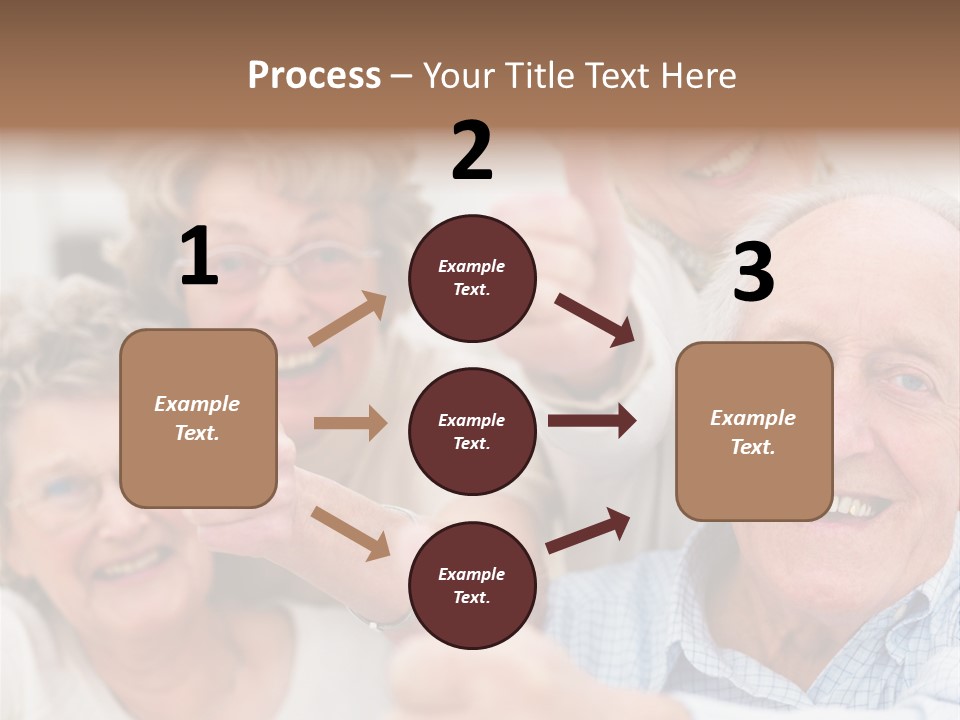 Mature Smiling Girls PowerPoint Template