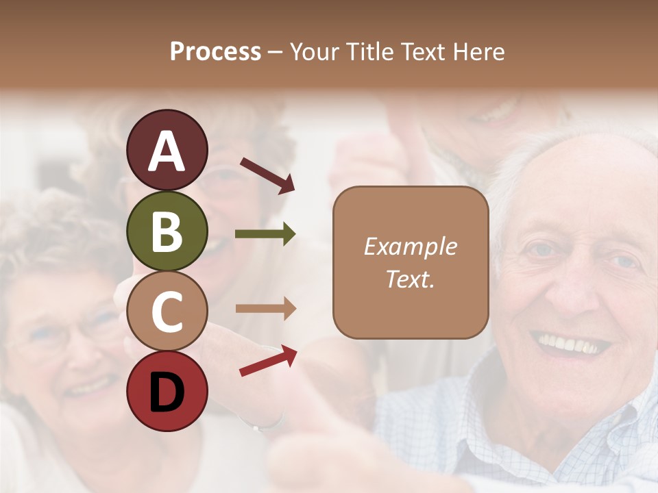 Mature Smiling Girls PowerPoint Template