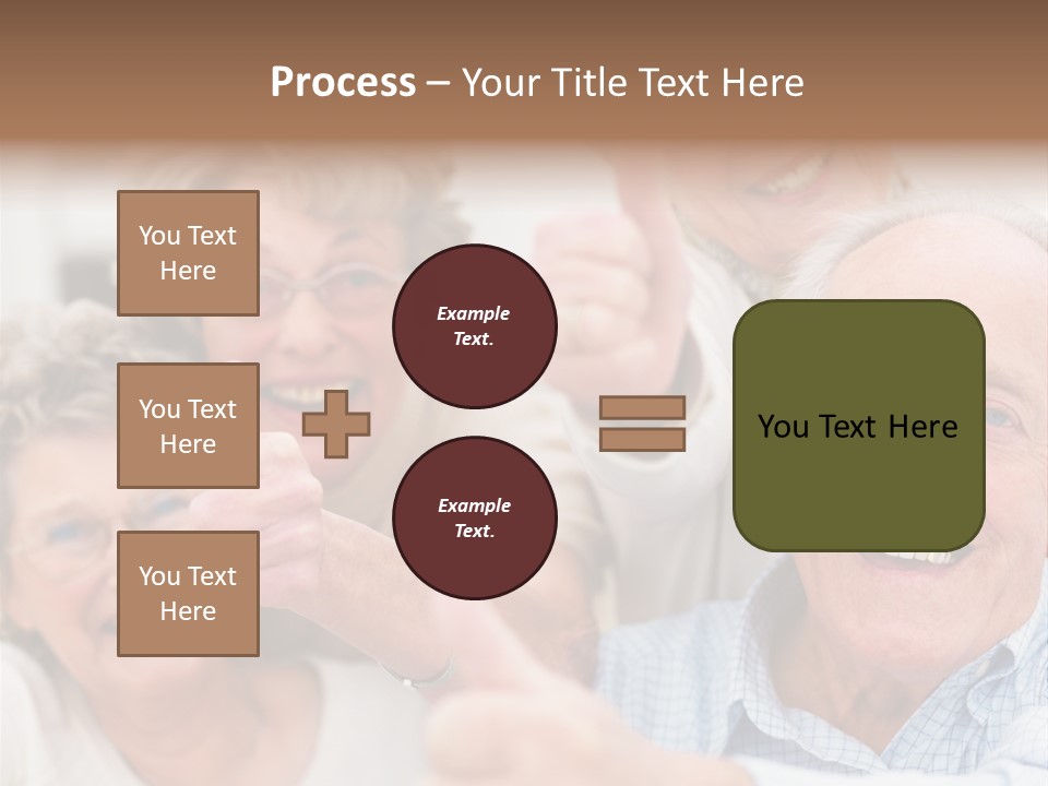 Mature Smiling Girls PowerPoint Template