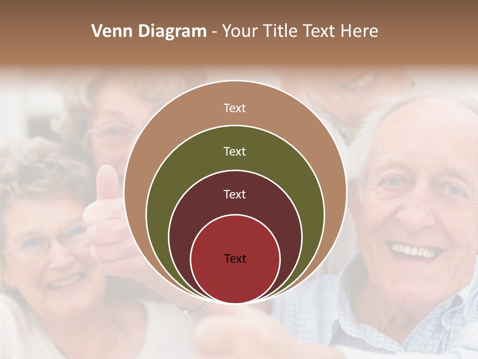 Mature Smiling Girls PowerPoint Template