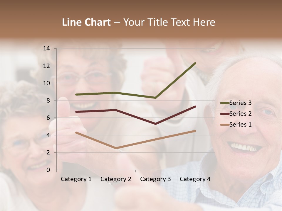 Mature Smiling Girls PowerPoint Template