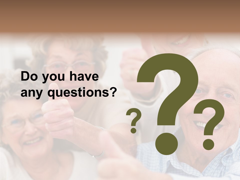 Mature Smiling Girls PowerPoint Template