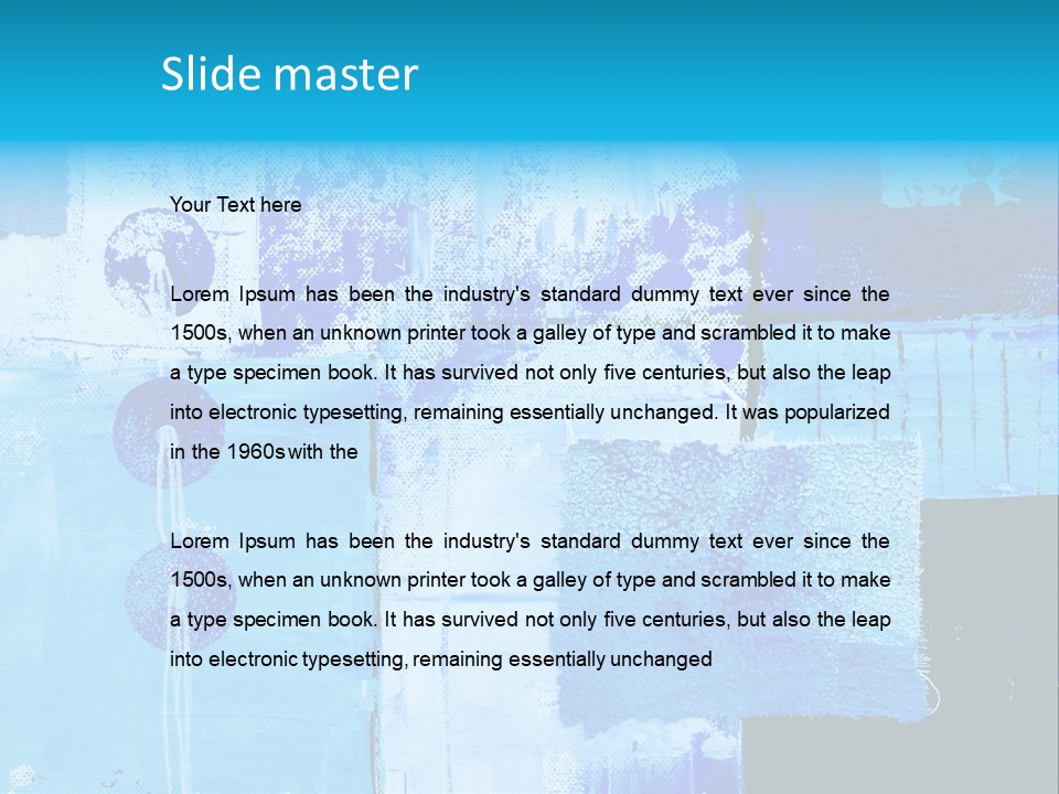 Background Painting Art PowerPoint Template