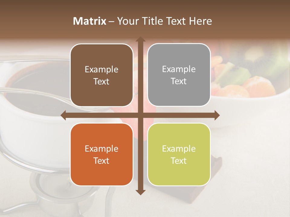 Seasonal Dessert Tangerine PowerPoint Template